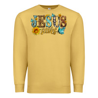 Antique Gold jesus saves Premium Sweatshirt - HRA Design Shop