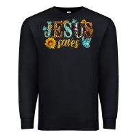 Black jesus saves Premium Sweatshirt - HRA Design Shop