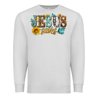 Dove Grey jesus saves Premium Sweatshirt - HRA Design Shop