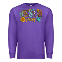 Purple jesus saves Premium Sweatshirt - HRA Design Shop