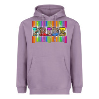 Lavender pride barcode Heavyweight Hoodie - Zillion Design Studio