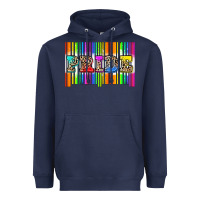 Navy pride barcode Heavyweight Hoodie - Zillion Design Studio