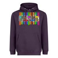 Plum pride barcode Heavyweight Hoodie - Zillion Design Studio