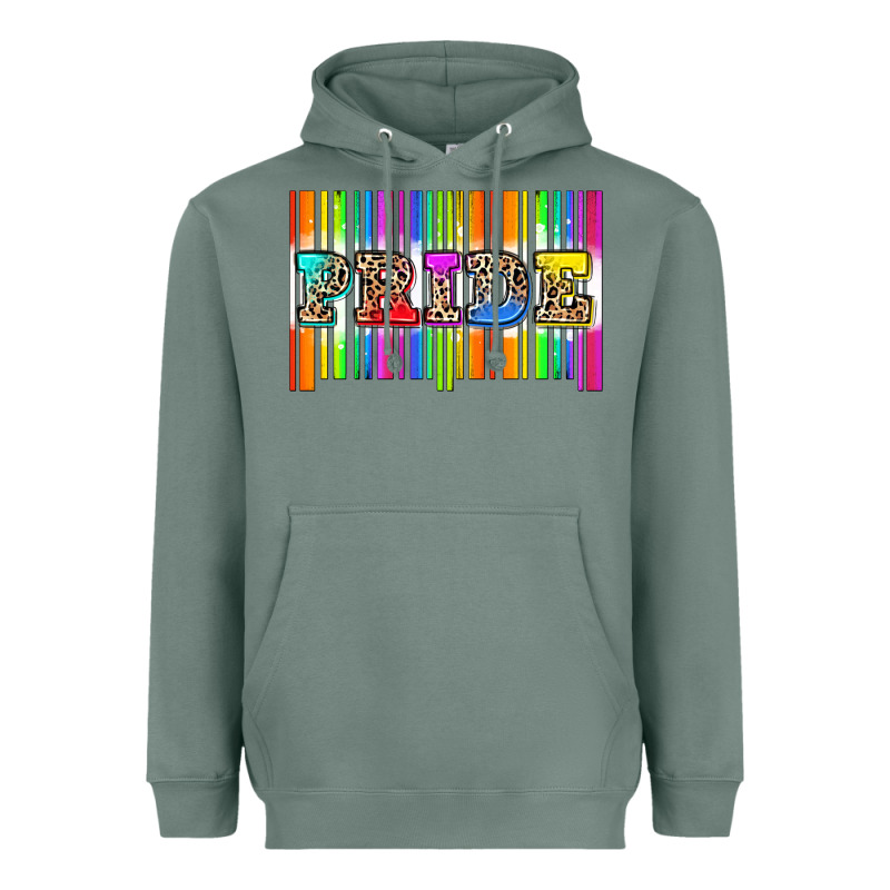 Pride Barcode Heavyweight Hoodie by Zillion Design Studio | Teevron