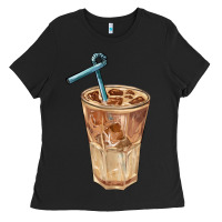 Black iced latte Ladies Tee - BarkalooDesign