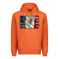 Carrot mexico flag and usa flag Premium Hoodie - AdoDesignShop