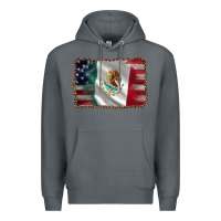 Rock mexico flag and usa flag Premium Hoodie - AdoDesignShop