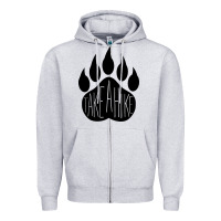 Heather Grey take a hike Zipper Hoodie - Unal Design