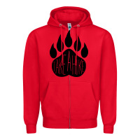 Red take a hike Zipper Hoodie - Unal Design