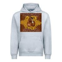 Heather Grey horse Urban Hoodie - BarkalooDesign