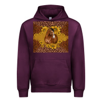 Mauve Wine horse Urban Hoodie - BarkalooDesign