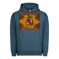 Pigment Midnight Navy horse Urban Hoodie - BarkalooDesign