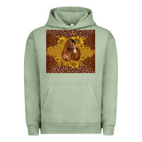 Pigment Oil Green horse Urban Hoodie - BarkalooDesign