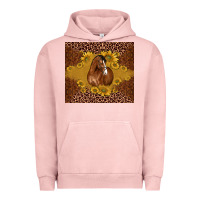 Pigment Salmon horse Urban Hoodie - BarkalooDesign