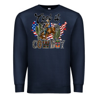 Navy cool it cowboy Premium Sweatshirt - SublimationCraftShop