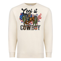 Sandshell cool it cowboy Premium Sweatshirt - SublimationCraftShop
