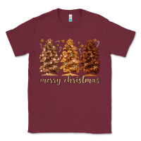Burgundy melanin christmas trees Classic Tee - MaliasSmallBusiness