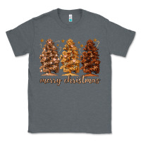 Charcoal Heather melanin christmas trees Classic Tee - MaliasSmallBusiness