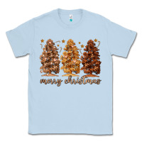 Dusty Blue melanin christmas trees Classic Tee - MaliasSmallBusiness