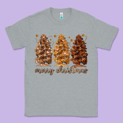 Classic Tee melanin christmas trees