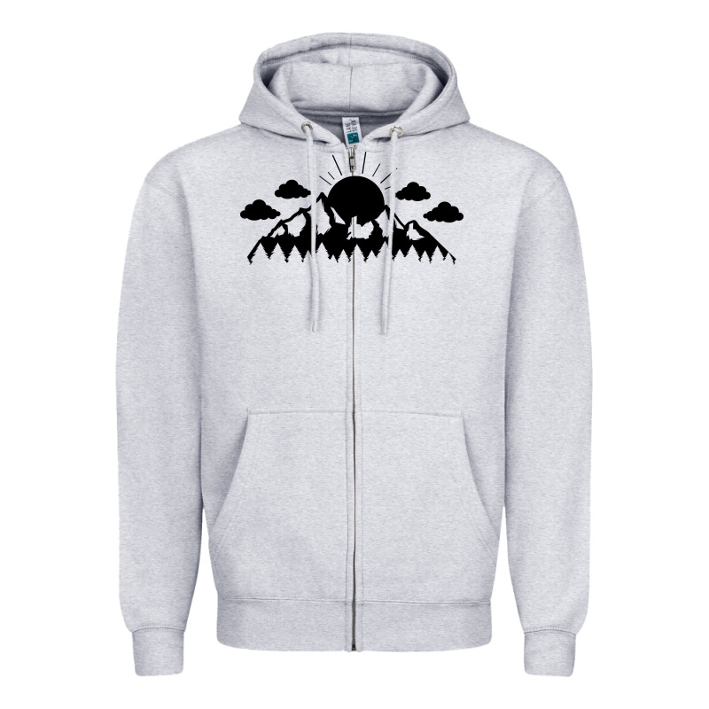 Mountain Zipper Hoodie by Unal Design | Teevron