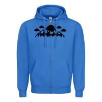 True Royal Mountain Zipper Hoodie - Unal Design