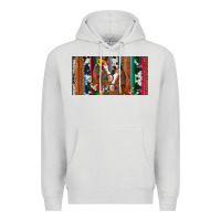 Dove Grey western horses gemstone horse cowhide leopard floral background licens Premium Hoodie - Artiststas