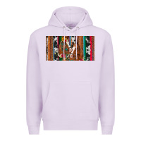 Lilac western horses gemstone horse cowhide leopard floral background licens Premium Hoodie - Artiststas