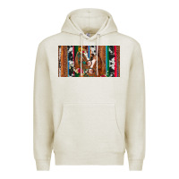 Oatmeal Heather western horses gemstone horse cowhide leopard floral background licens Premium Hoodie - Artiststas