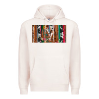 Pale Pink western horses gemstone horse cowhide leopard floral background licens Premium Hoodie - Artiststas