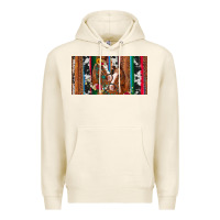 Tofu western horses gemstone horse cowhide leopard floral background licens Premium Hoodie - Artiststas