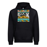 Black sunflower cowhide serape coaster Urban Hoodie - BarkalooDesign