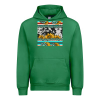 Emerald sunflower cowhide serape coaster Urban Hoodie - BarkalooDesign