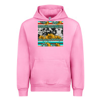 Fuchsia Pink sunflower cowhide serape coaster Urban Hoodie - BarkalooDesign