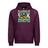 Mauve Wine sunflower cowhide serape coaster Urban Hoodie - BarkalooDesign