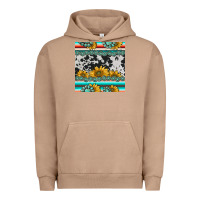 Pigment Burro sunflower cowhide serape coaster Urban Hoodie - BarkalooDesign