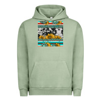 Pigment Oil Green sunflower cowhide serape coaster Urban Hoodie - BarkalooDesign