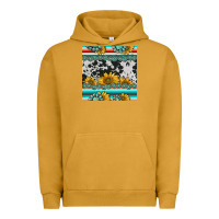 Pigment Peanut Butter sunflower cowhide serape coaster Urban Hoodie - BarkalooDesign