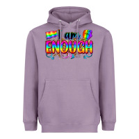 Lavender i am enough Heavyweight Hoodie - Zillion Design Studio