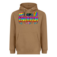 Toasted Coconut i am enough Heavyweight Hoodie - Zillion Design Studio