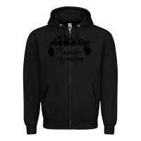 Black Mountains Zipper Hoodie - Unal Design