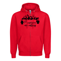 Red Mountains Zipper Hoodie - Unal Design