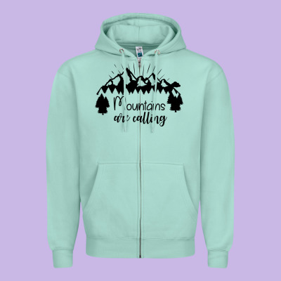 Zipper Hoodie Mountains