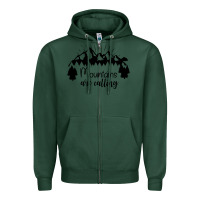 Sports Green Mountains Zipper Hoodie - Unal Design