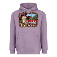 Lavender merry christmas heifer cow with farm Heavyweight Hoodie - RanaPortraitStore