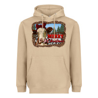 Mushroom merry christmas heifer cow with farm Heavyweight Hoodie - RanaPortraitStore