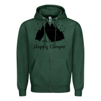 Sports Green camping Zipper Hoodie - Unal Design