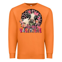 Carrot be my valentine holstein cow valentine's day Premium Sweatshirt - FaDigitalArtStudio