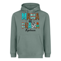 Sage mama of drama girl mom Heavyweight Hoodie - texasbilliewilder