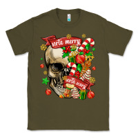 Army Green sorta merry sorta scary Classic Tee - MaliasSmallBusiness